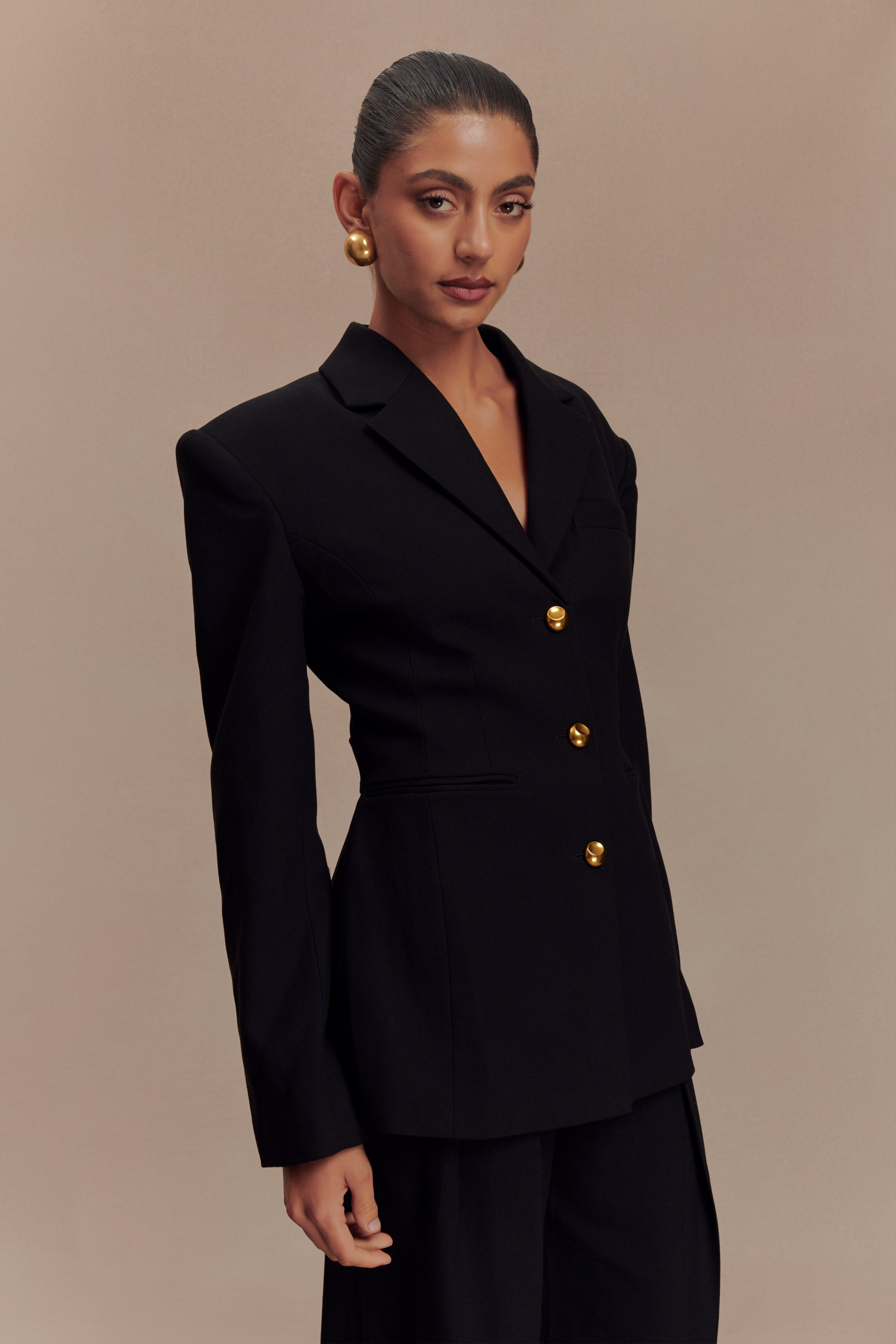 Bellamy Cinched Blazer - Black