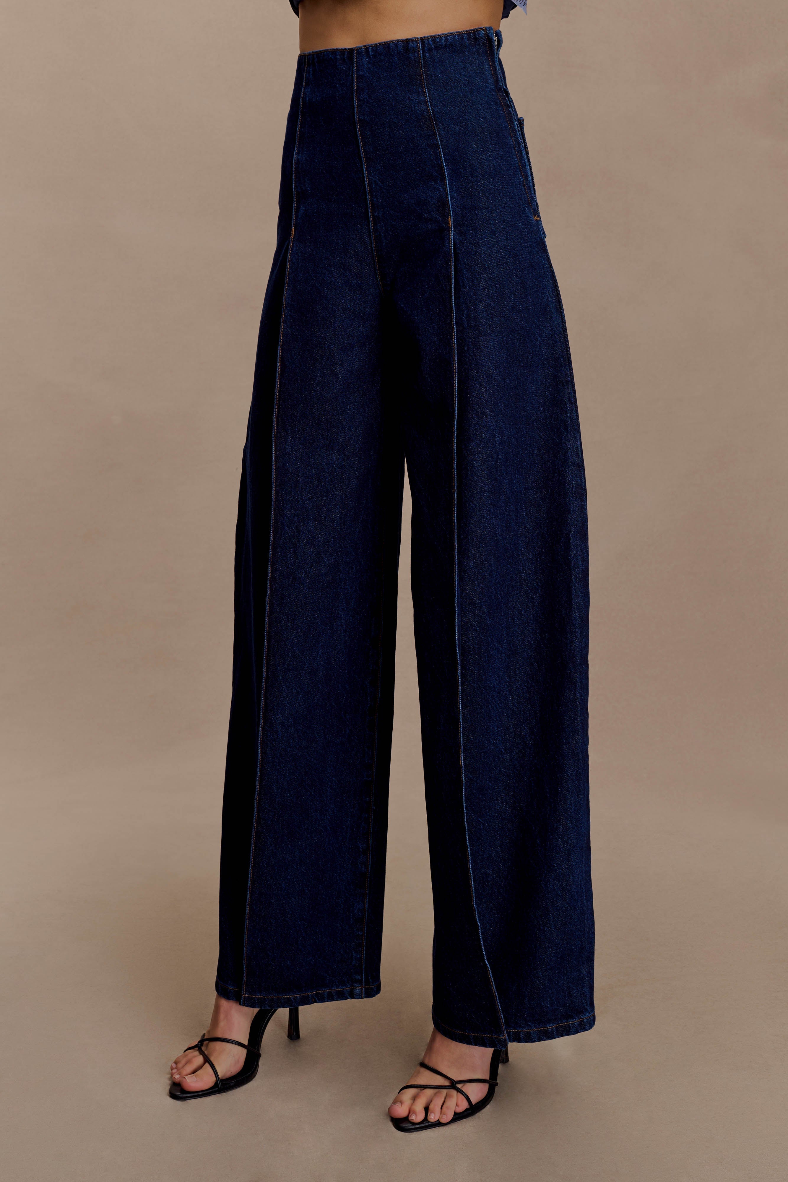Beatrix High Rise Denim Jeans -  Indigo Blue